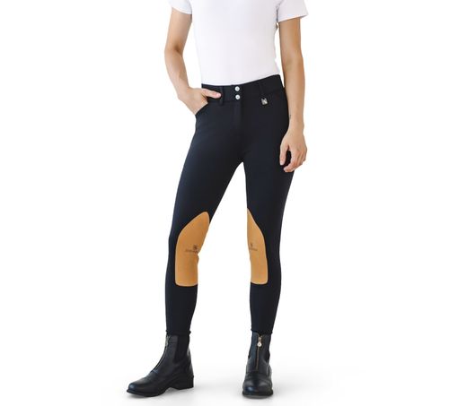 SALE RACK: Romfh Women's Willow Knee Patch Euroseat Breeches - 28 Long - Black