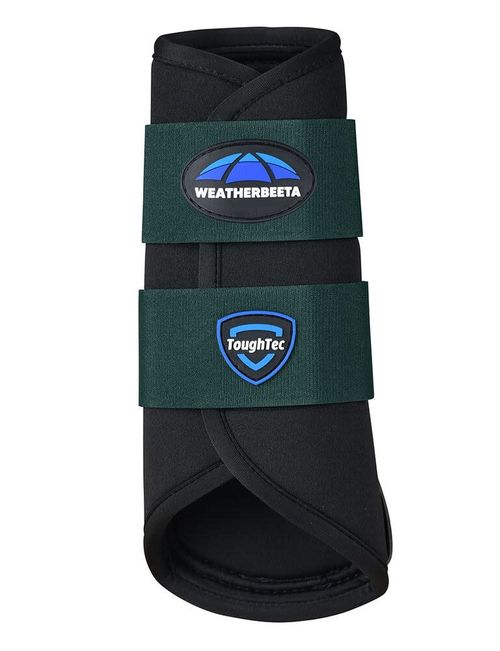 SALE RACK: Weatherbeeta Tough-Tec Prime Brushing Boots - Large - Black/Forest
