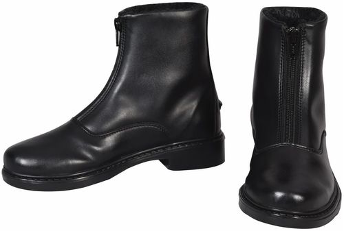 OVERSTOCK: TuffRider Women's Starter Winter Fleece Lined Front Zip Paddock Boots - 6 - Black