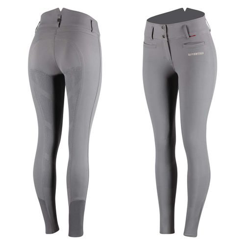 BARN BUSTER: B Vertigo Women's Tiffany Full Seat Breeches - EU 38/US 26 - Storm Front Grey