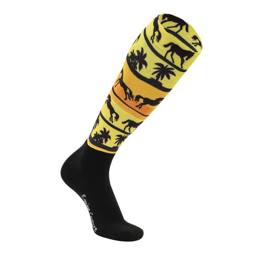 OVERSTOCK: Equine Couture Women's OTC Boot Socks - One Size - Ocala Sunrise
