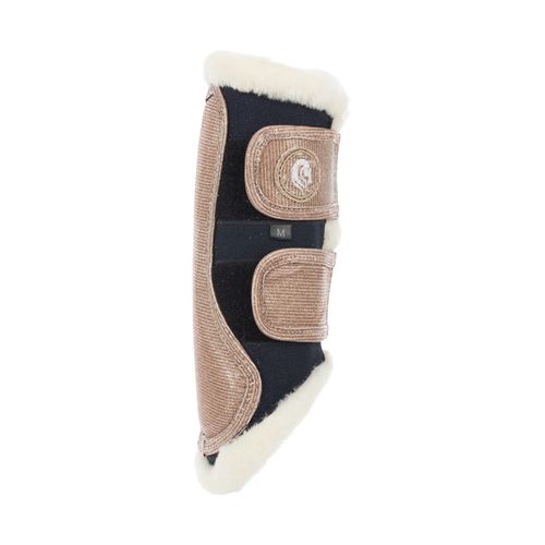 OVERSTOCK: Equinavia Glam Brushing Boots - Large - Navy/Gold