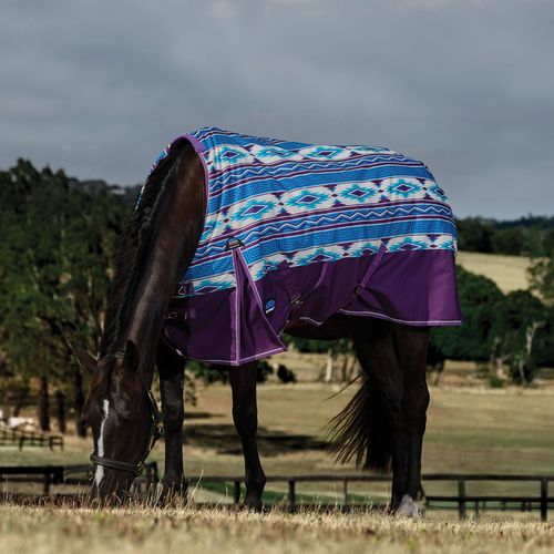 Weatherbeeta Comfitec Legend Turnout 0G - Purple Navajo Print