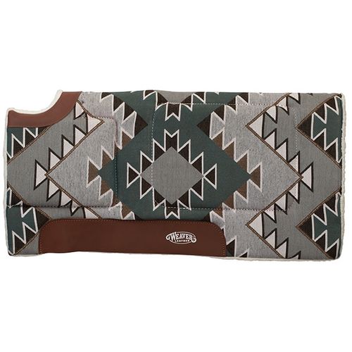 Weaver All Purpose Built-Up Cut Back Saddle Pad - Mallard Green/Gray