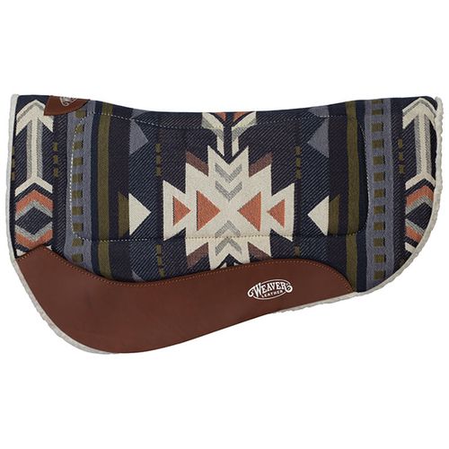 Weaver All Purpose Contoured Barrel Saddle Pad - Navy/Off White