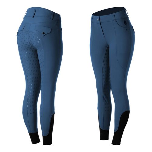 OVERSTOCK: Equinavia Women's Annika Womens Silicone Full Seat Breeches - 30 - Galaxy Blue