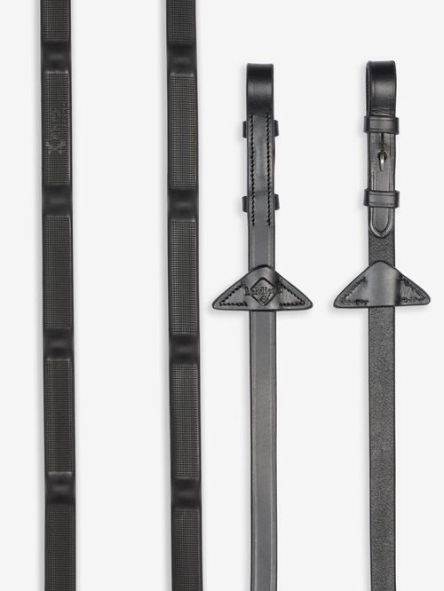 LeMieux Ergo Grip Rubber Reins - Black