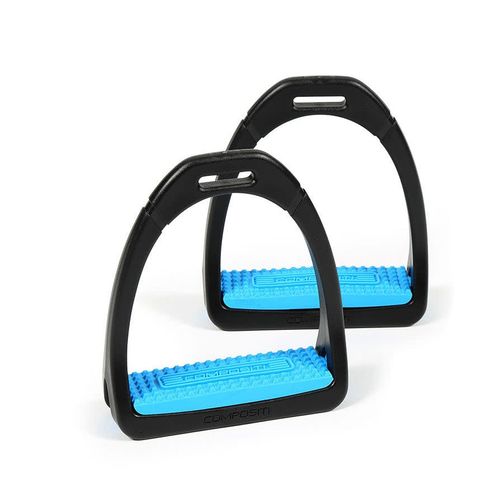 Compositi Premium Profile Stirrups - Bright Blue