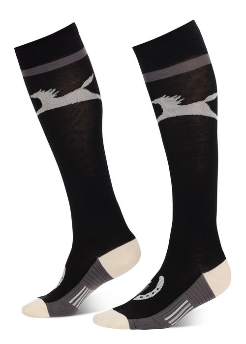 Kerrits Flying Horse Wool Knee-Hi Socks - Black