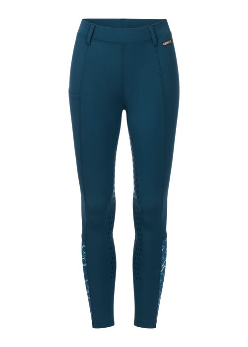 Kerrits Kids' Thermo Tech Printed Tights - Jasper/Jasper Horseshoe Honeycomb