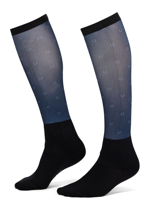 Kerrits Women's Dual Zone Boot Socks - Nightfall Lucky Dots