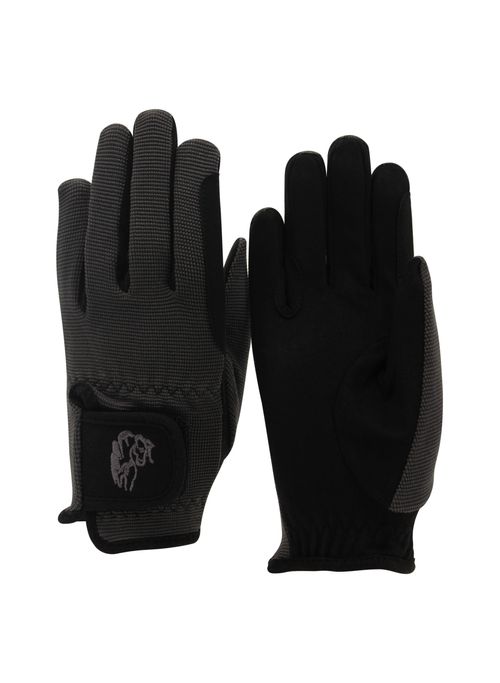 BARN BUSTER: TuffRider Kids' Performance Riding Gloves - Large - Grey