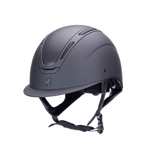 OVERSTOCK: Karben Amity LTHR Riding Helmet - Small (52-54cm) - Black