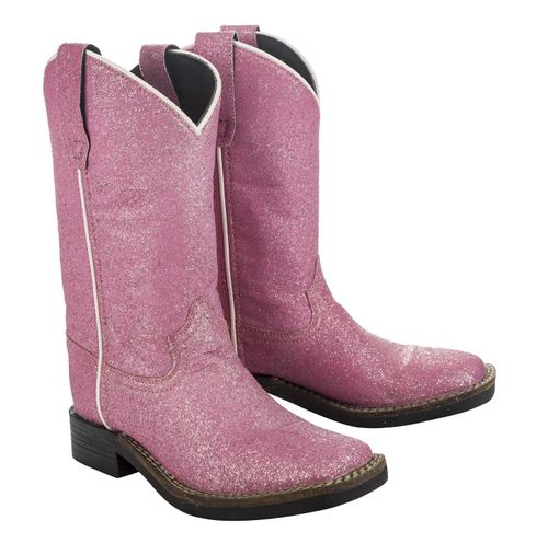 OVERSTOCK: TuffRider Kids' Glitter Western Boots - 4 - Pink