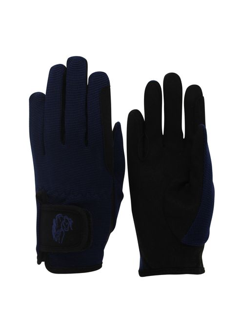 BARN BUSTER: TuffRider Kids' Performance Riding Gloves - X Large - Navy