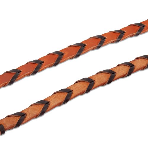 Shires Velociti Velociti Roper Rein - Light Oil/Dark Brown