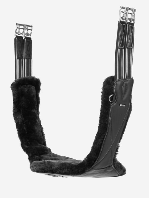 LeMieux Arika Simuwool Contoured Long Stud Girth - Black