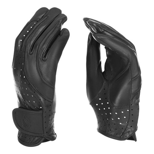 OVERSTOCK: Equinavia Oline Leather Show Gloves - 7 - Black