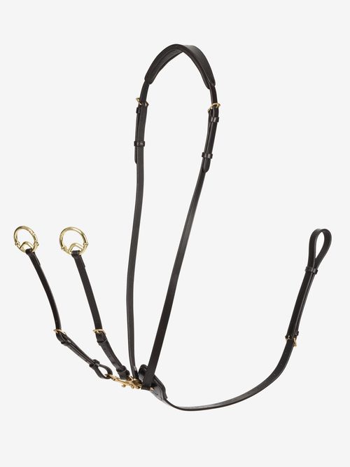 LeMieux Kudos Running Martingale - Brown/Brass
