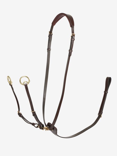 LeMieux Kudos Running Martingale - Havana/Brass