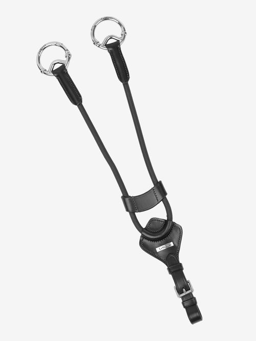 LeMieux Elasticated Martingale Attachment - Black/Silver