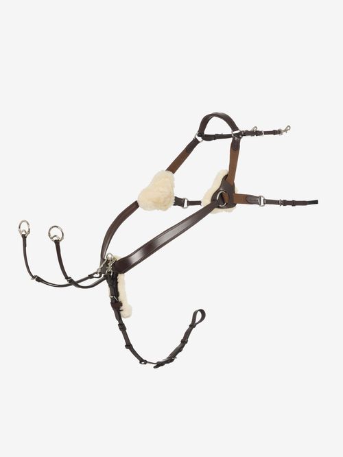 LeMieux Kudos 5 Point Bridge Breastplate - Havana