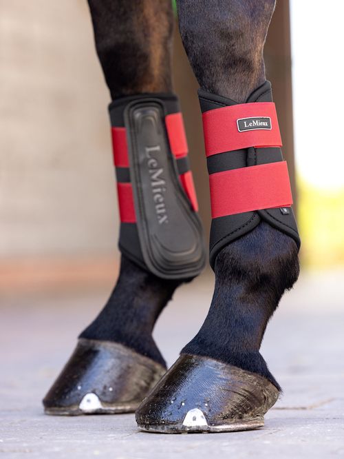 LeMieux Grafter Brushing Boots - Chilli