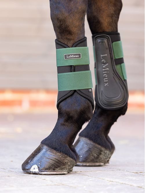 LeMieux Grafter Brushing Boots - Hunter Green
