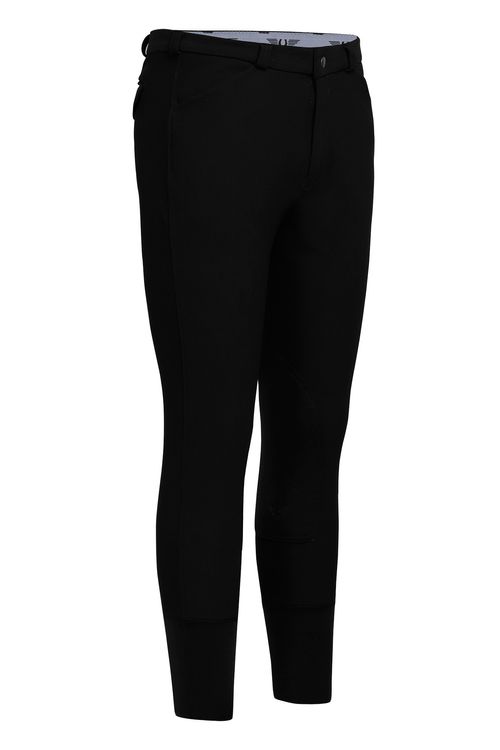 SALE RACK: TuffRider Men's Long Ribb Knee Patch Breeches - 38 Long - Black