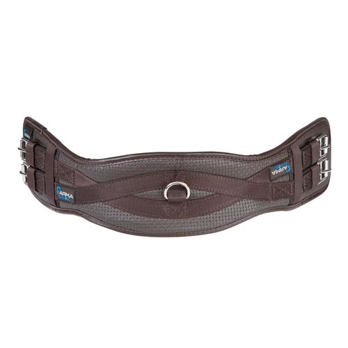 BARN BUSTER: Shires ARMA Anti-Chafe Dressage Girth w/Elastic - 24in - Brown