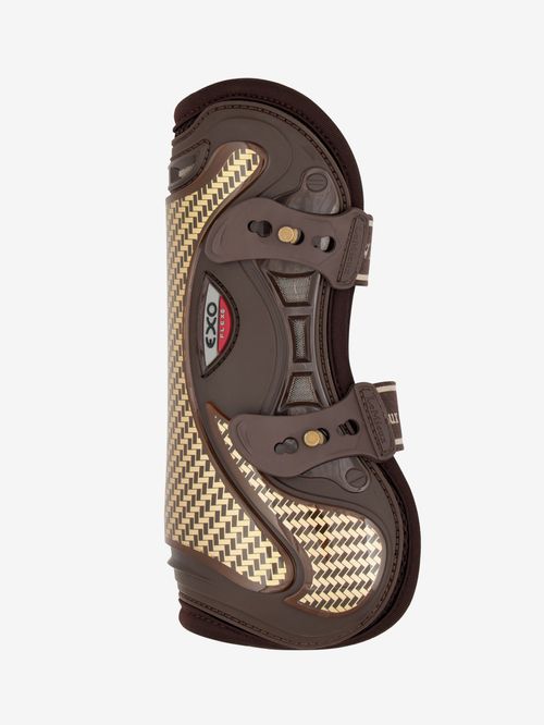 LeMieux Exo Flex Tendon Boots - Brown/Gold