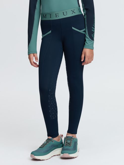 LeMieux Kids' Mini Pull On Full Seat - Navy/Aloe