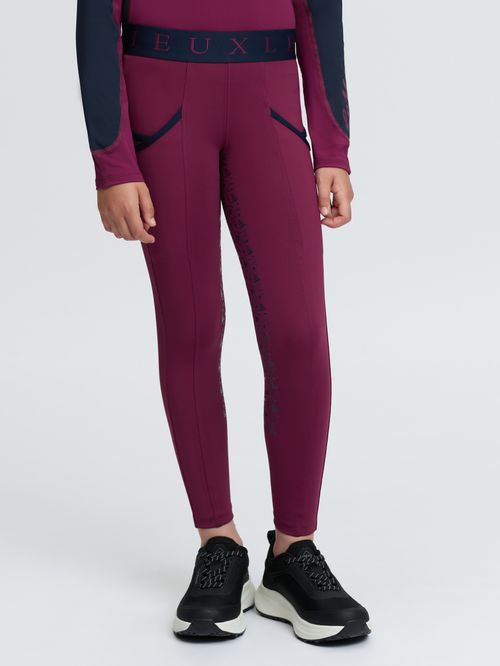 LeMieux Kids' Mini Pull On Full Seat - Blackberry