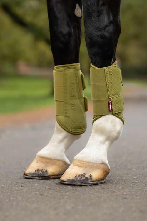 LeMieux Arika Mesh Brushing Boots - Gooseberry