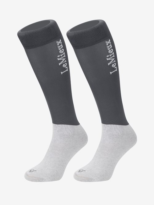 LeMieux Competition Socks 2 Pack - Slate Gray