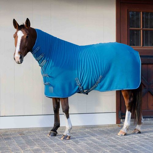 Equinavia Norse Fleece Full Neck Cooler - Lyons Blue