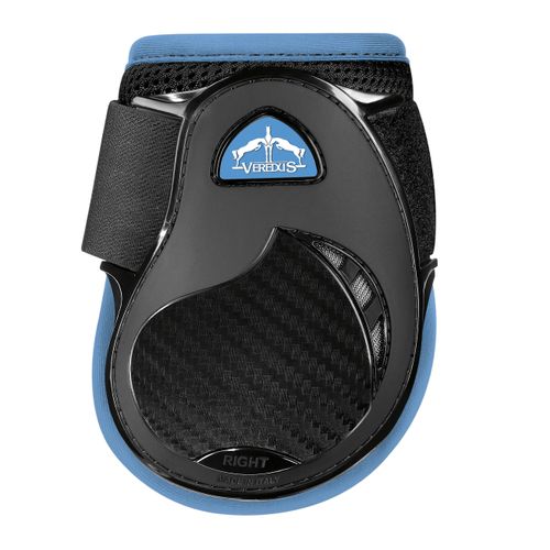 Veredus Young Jump Vento Rear Fetlock Boots - Black/Light Blue