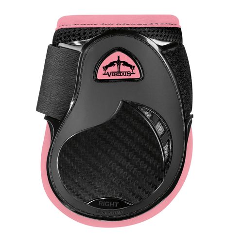 Veredus Young Jump Vento Rear Fetlock Boots - Black/Light Pink