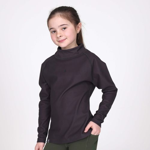 Shires Aubrion Kids' React Relaxed Base Layer - Charcoal