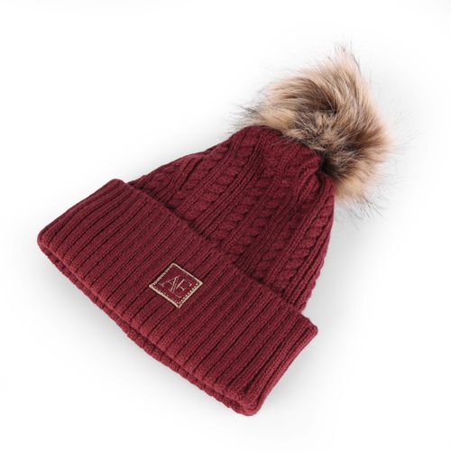 Shires Aubrion Equestrian Knit Hat - Port