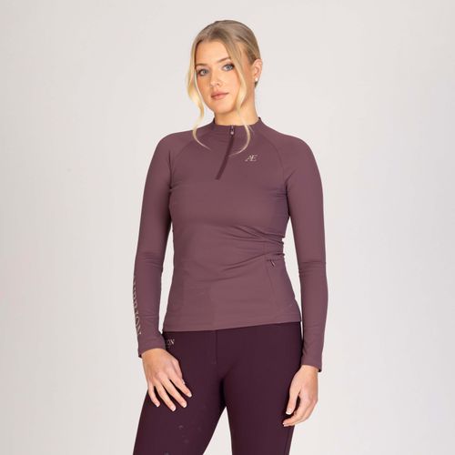 Shires Aubrion Women's Winter Long Sleeve Base Layer - Thistle