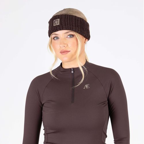 Shires Aubrion Equestrian Knit Headband - Espresso