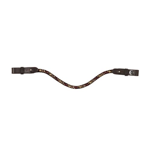 Dublin Ombre Diamante Browband - Brown/Brown