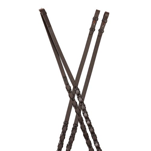 Dublin Laced Reins - Brown