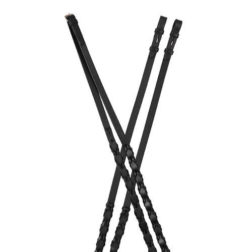 Dublin Laced Reins - Black