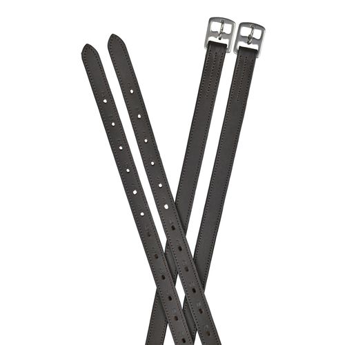 Dublin Web Back Stirrup Leathers - Black
