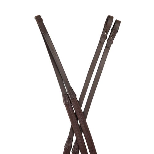 Dublin Rubber Reins - Brown