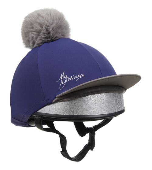 OVERSTOCK: LeMieux Pippa Pom Hat Silk - One Size - Ink Blue