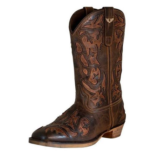 TuffRider Women's Jackson Square Toe Western Boots - Brown
