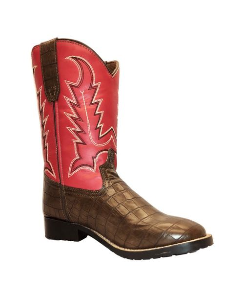 TuffRider Kids' Youth Redwood Square Toe Western Boots - Brown